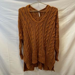 Free People Easy Cable Oversized Pullover